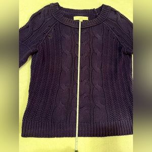 Loft cable sweater size Small in a a wonderful shade of purple